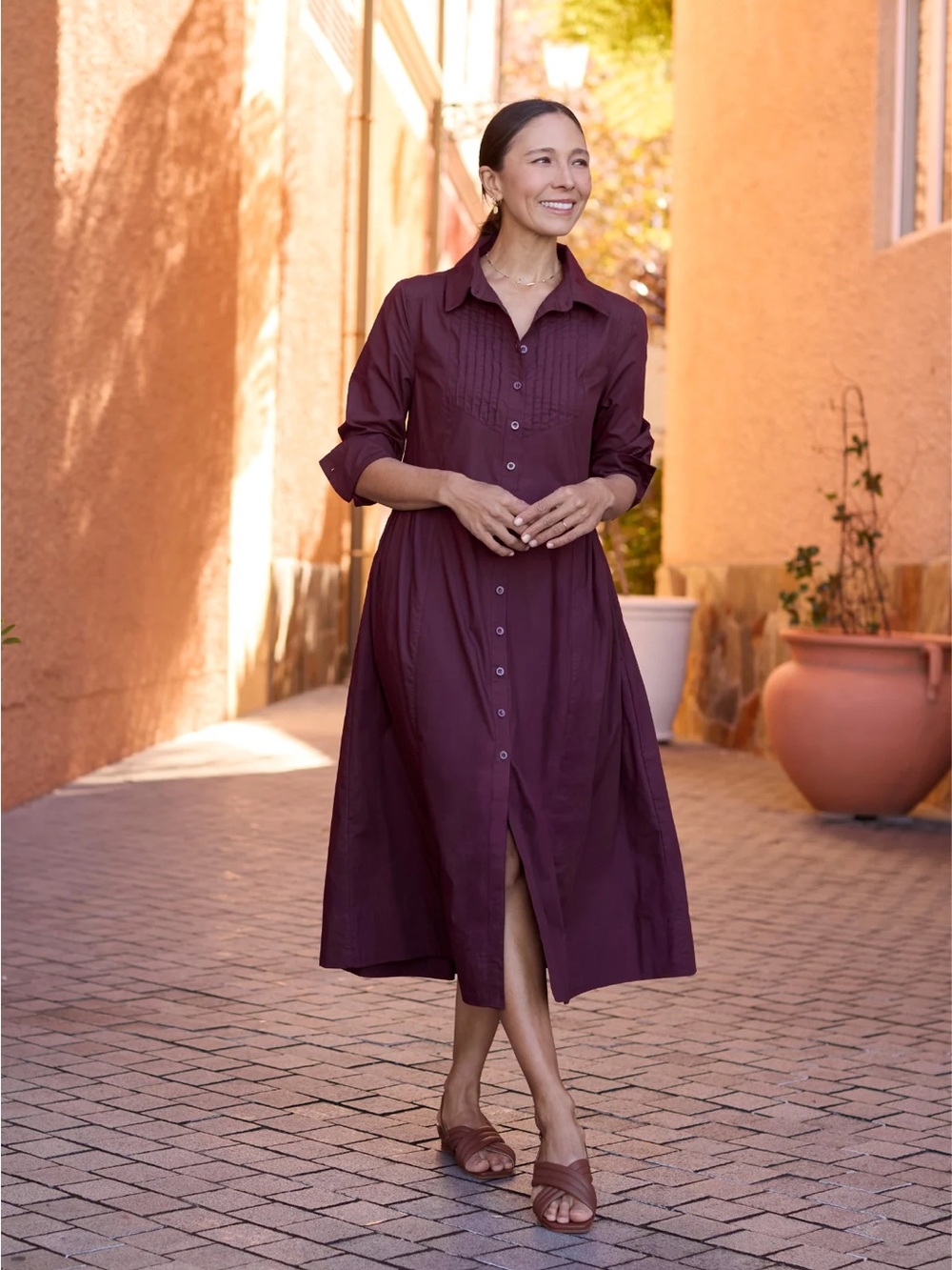 Maye The Label SUSIE SHIRTDRESS WINE NEW Size 3XL